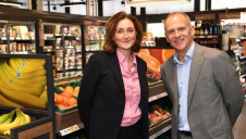 WWF UK boss Tanya Steele and Tesco chief executive Dave Lewis. Image: Andrew Parsons